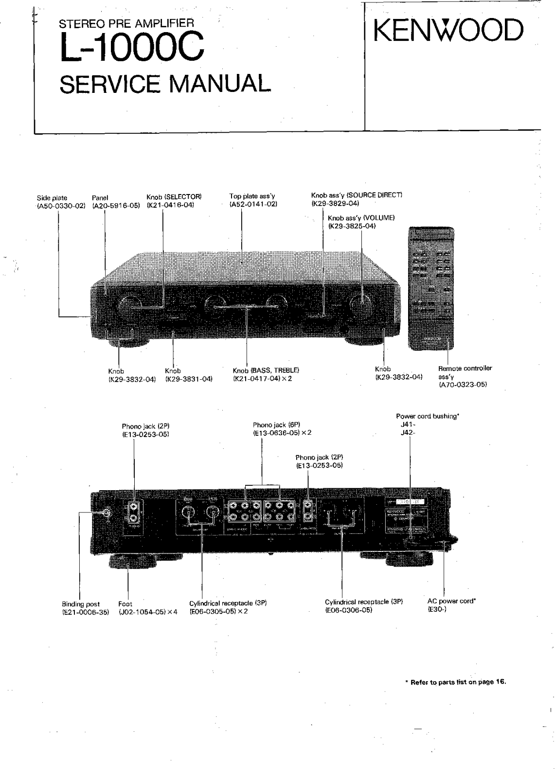 Kenwood L-1000-C Service Manual