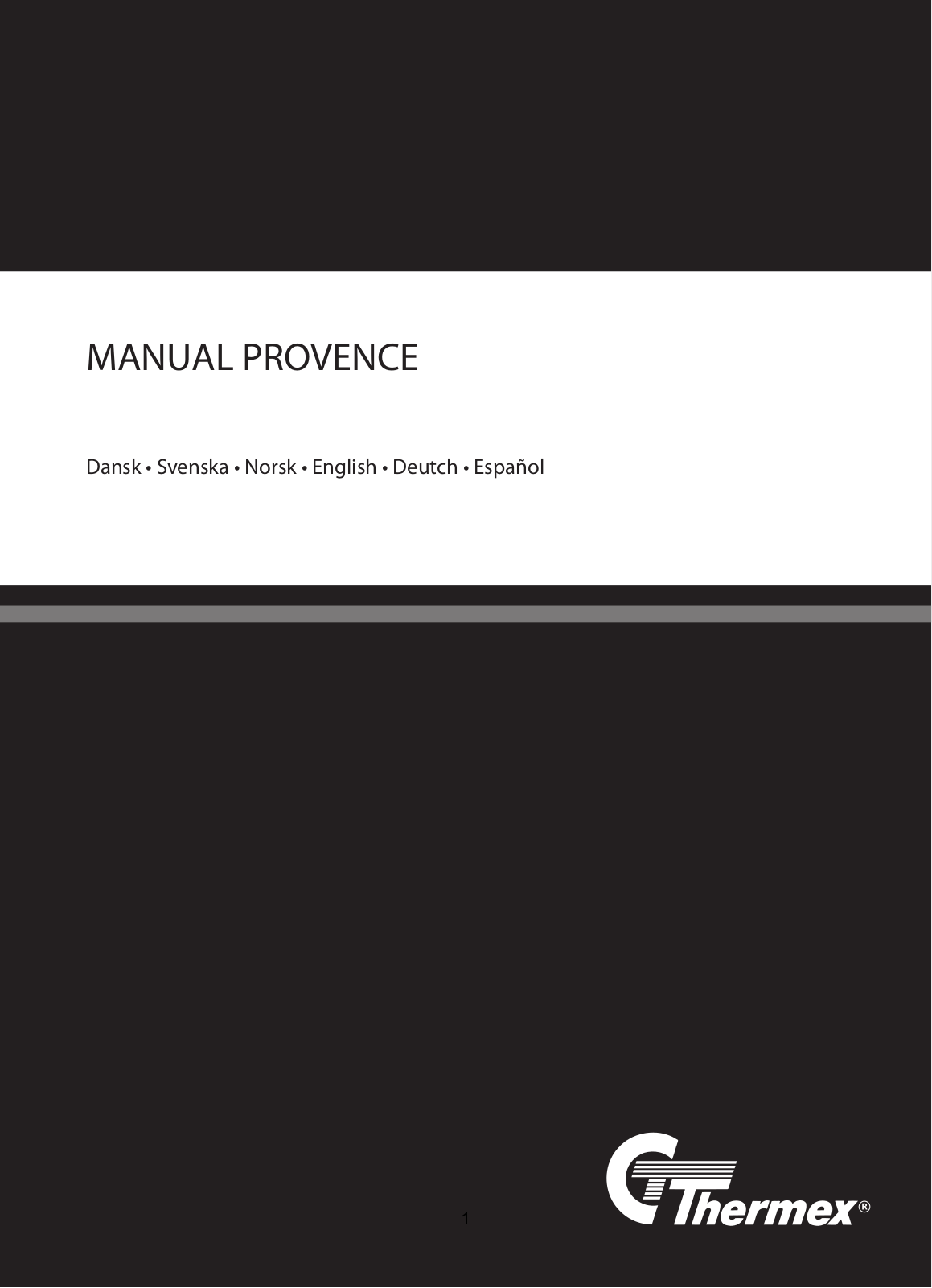 Thermex Provence User Manual