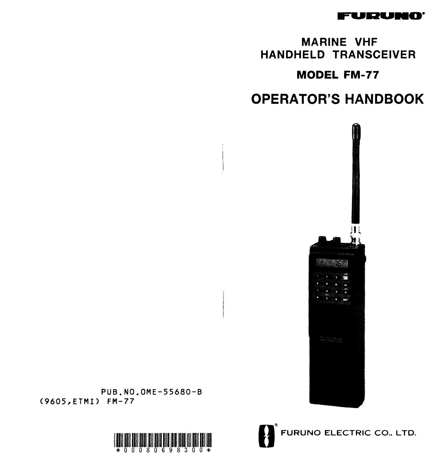 Furuno FM-77 User Manual