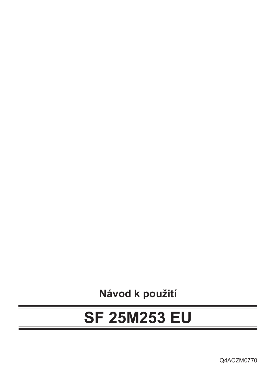 Siemens SF 25M253EU User Manual