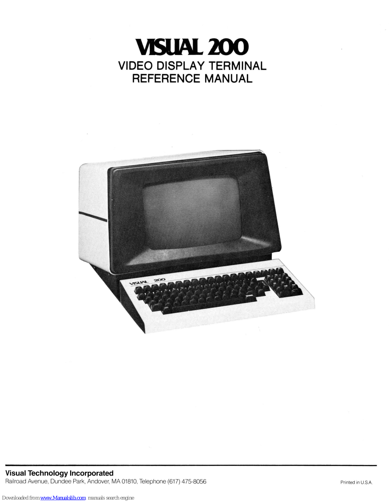 VISUAL 200 Reference Manual - ManualMachine.com