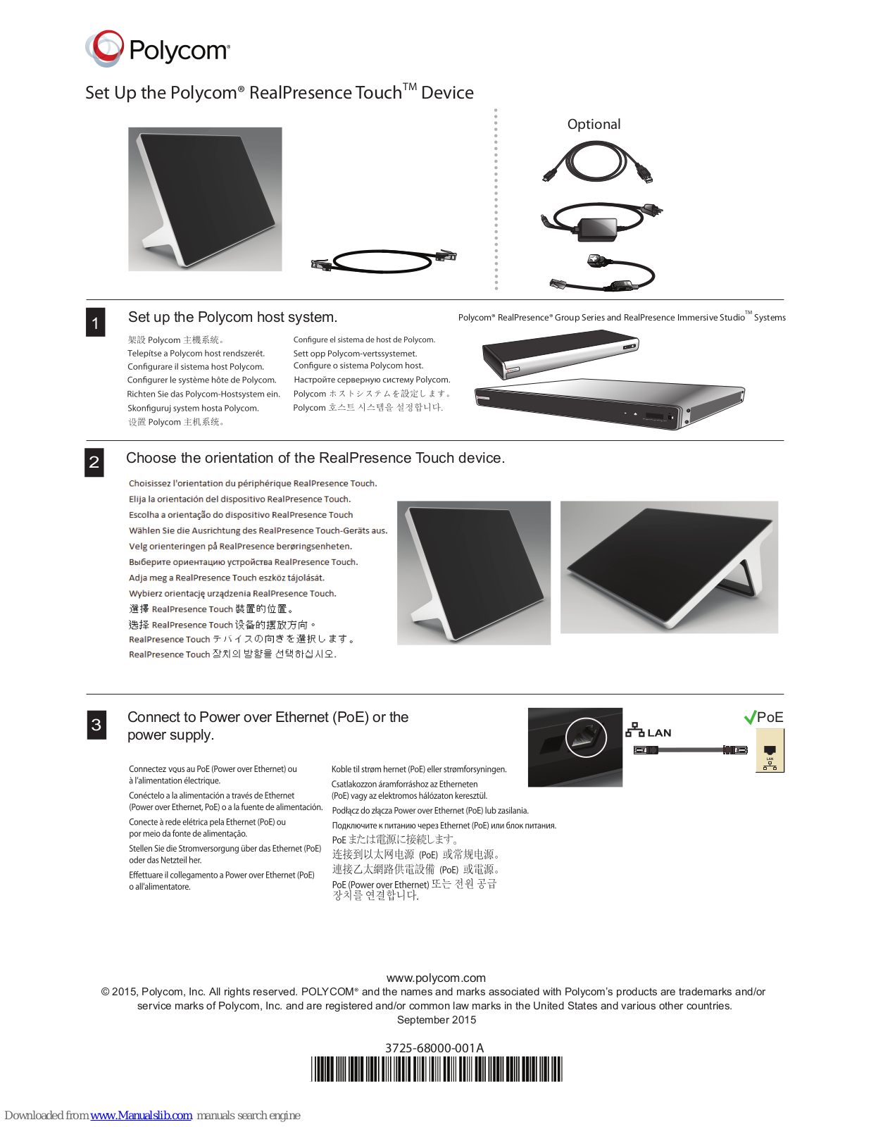 Polycom RealPresence Touch Setup - ManualMachine.com