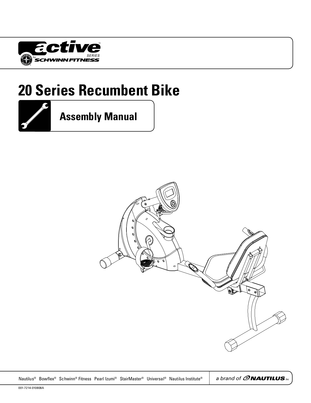 Schwinn 001-7214-010808A User Manual