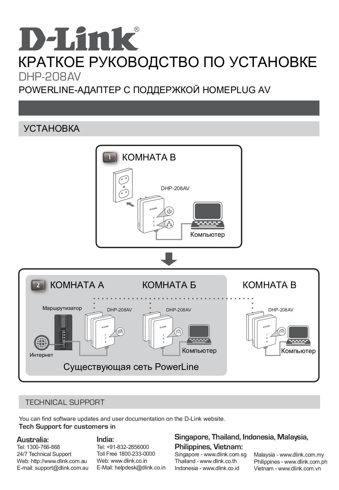 D-link DHP-208AV-B1A User Manual