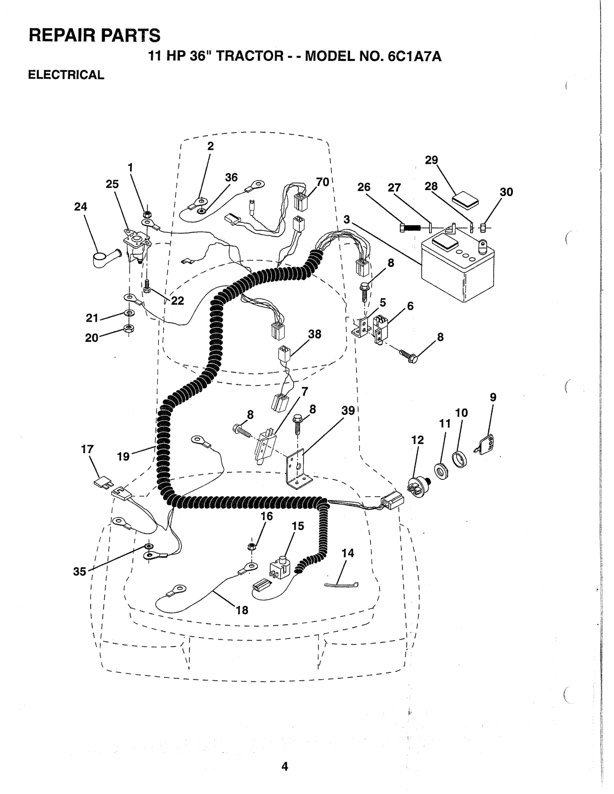 Ayp 6C1A7A PARTS LIST