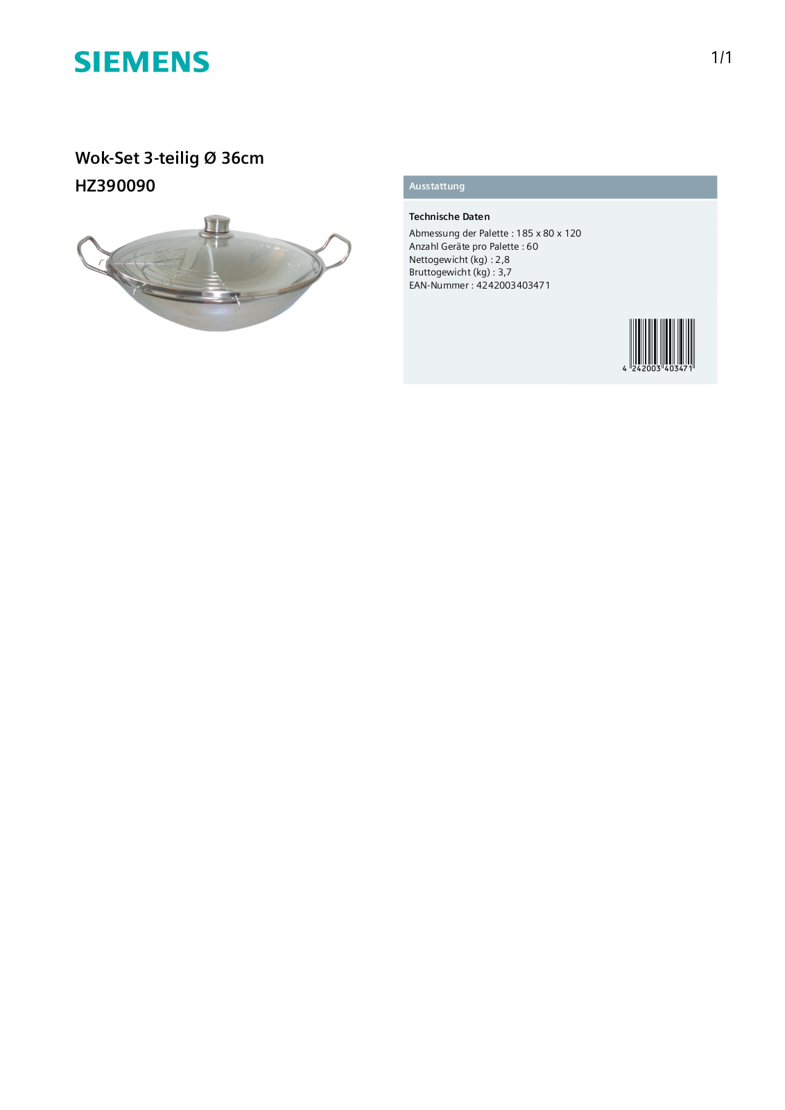 Siemens HZ390090 User Manual