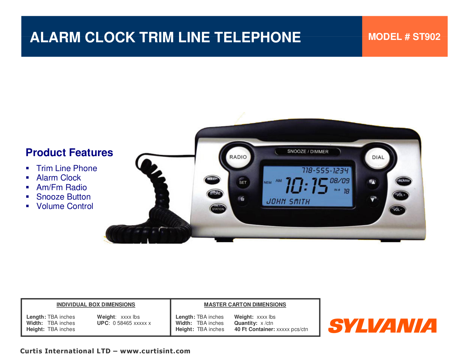 Sylvania ST902 User Manual