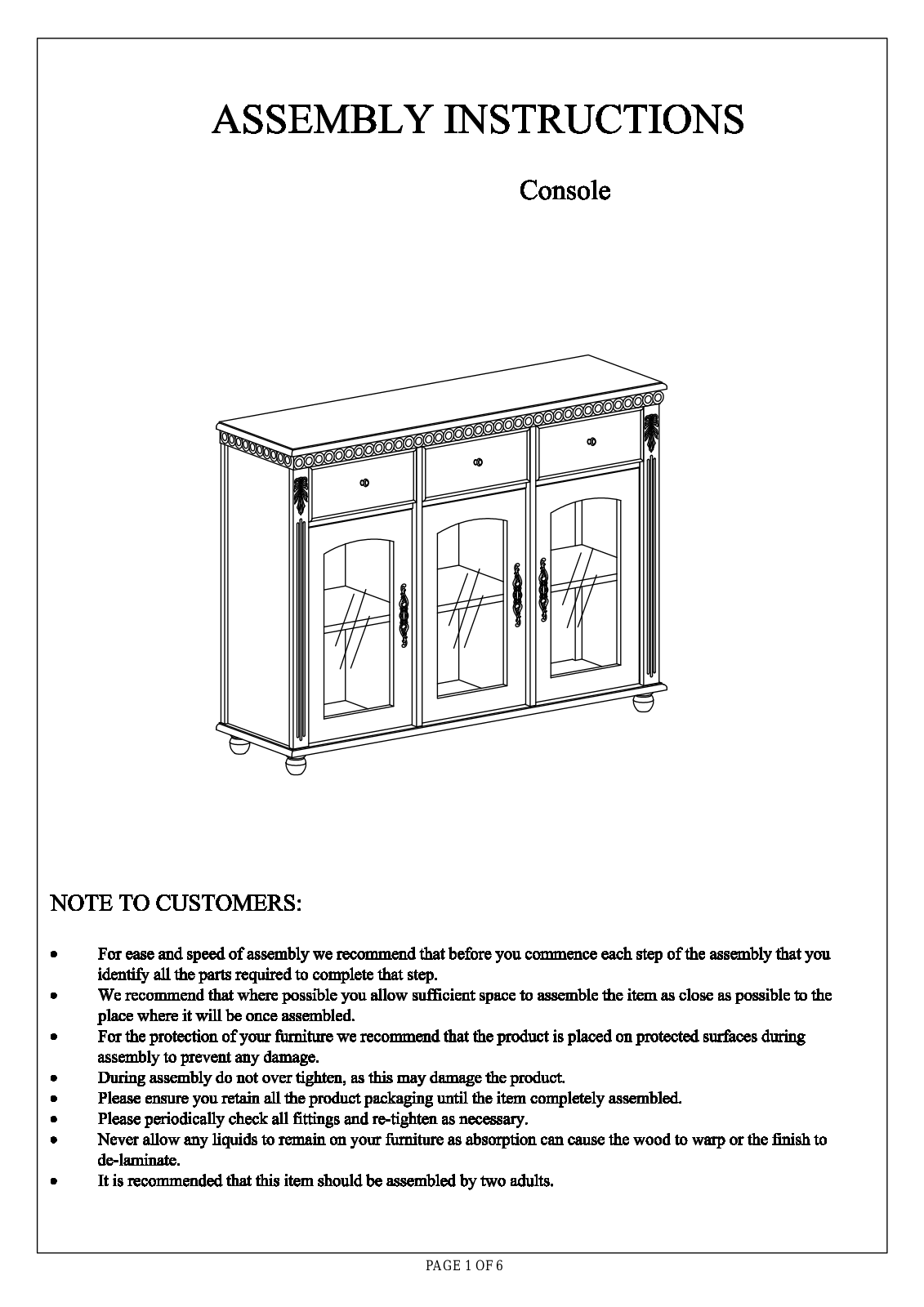 Astoria Grand W006115021 Installation & Assembly - ManualMachine.com