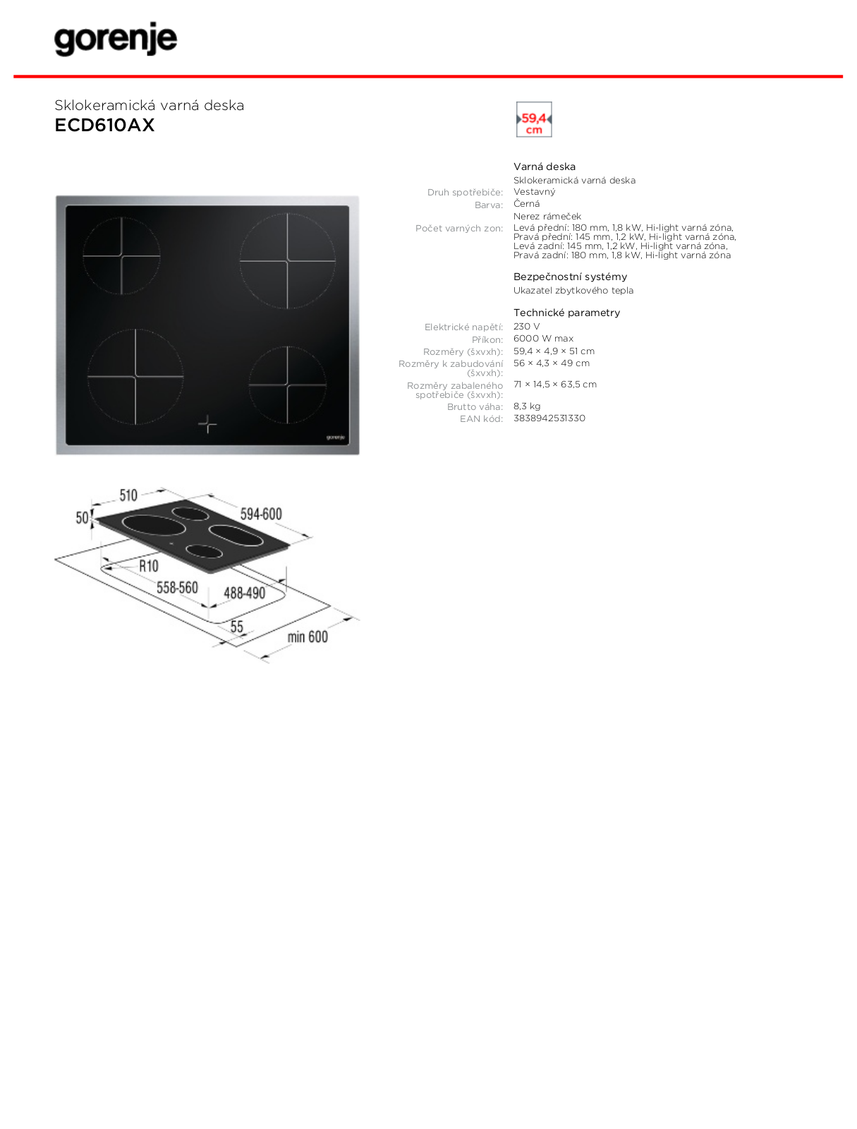 Gorenje ECD610AX BROCHURE