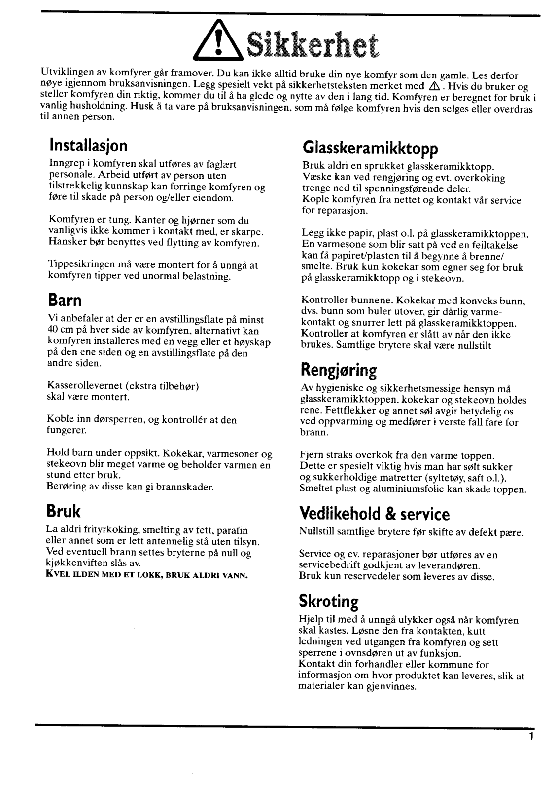 Electrolux EKC6247X, EKC6271X User Manual