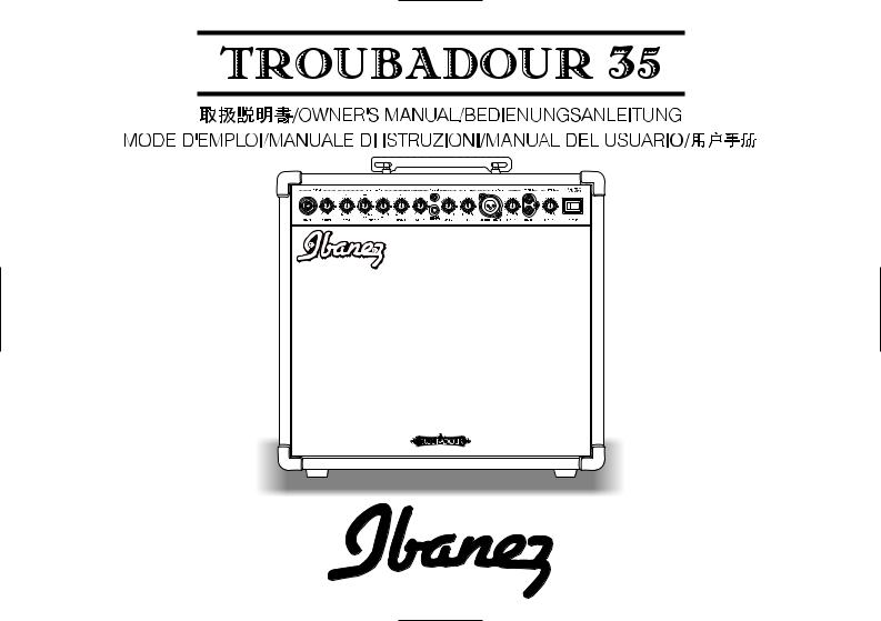 Ibanez TA35 Owner's Manual
