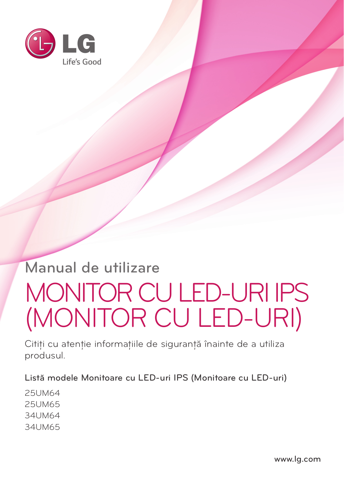 LG 34UM65-P Owner's Manual