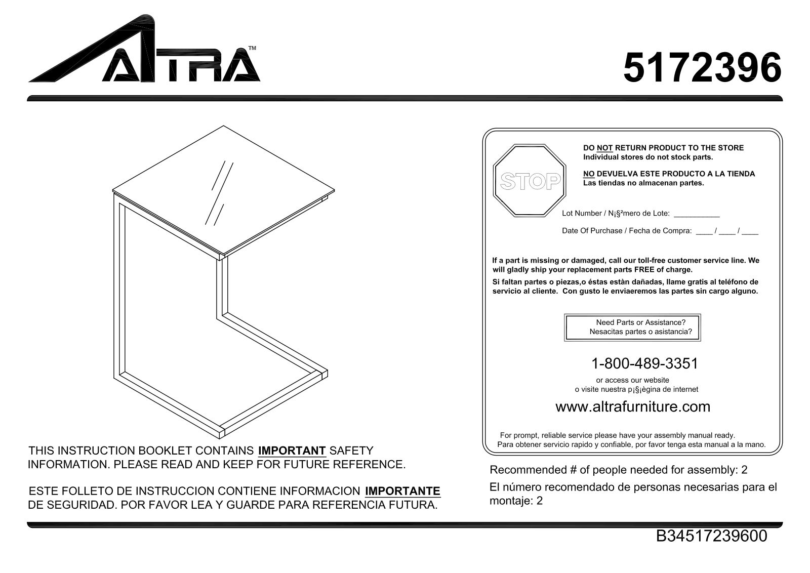 Altra Storage Cube Assembly Instruction
