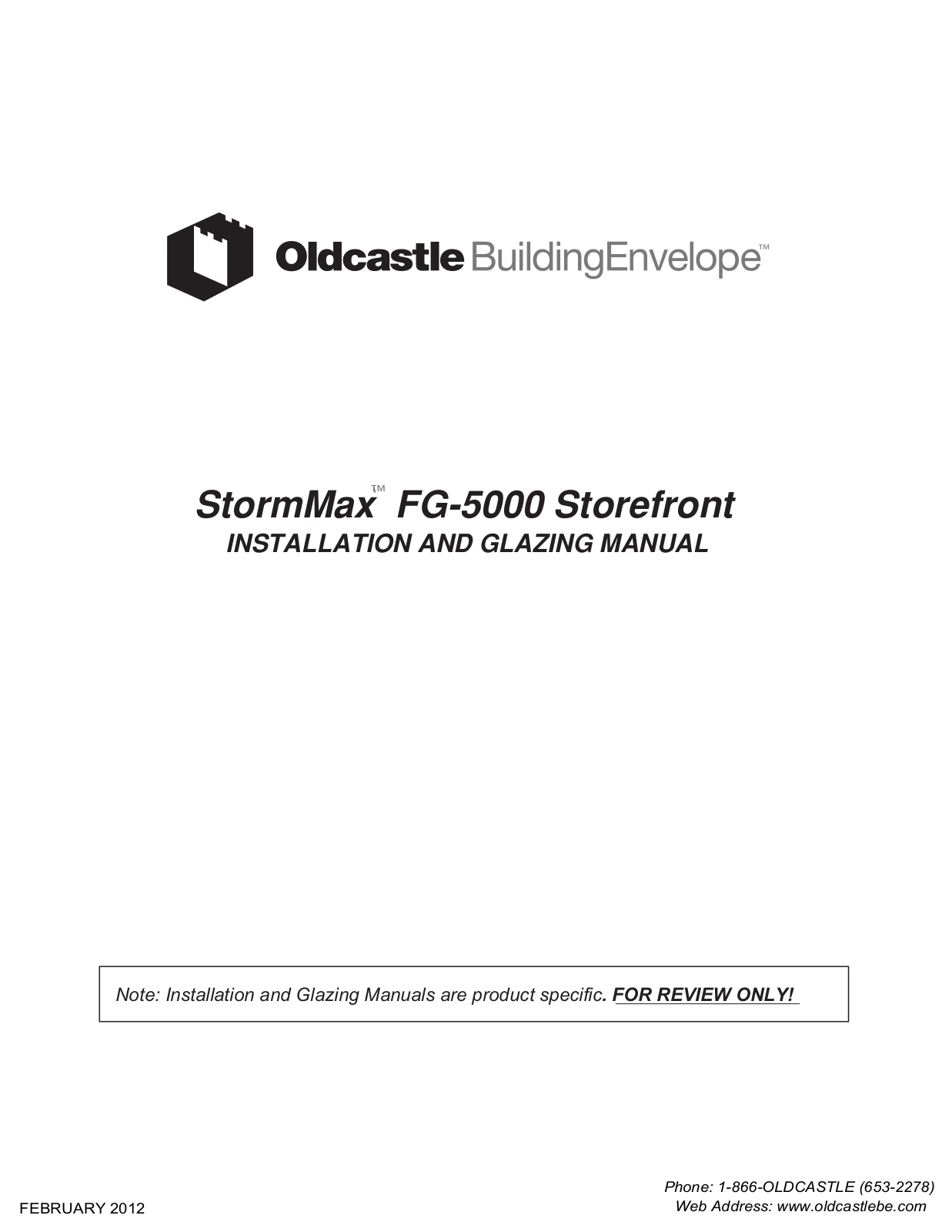 Olldcastlebe FG-5000 User Manual