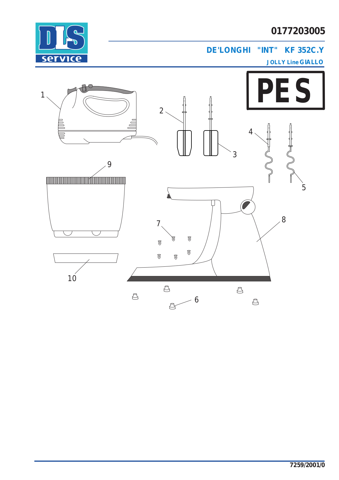 DeLonghi KF352C Service Manual