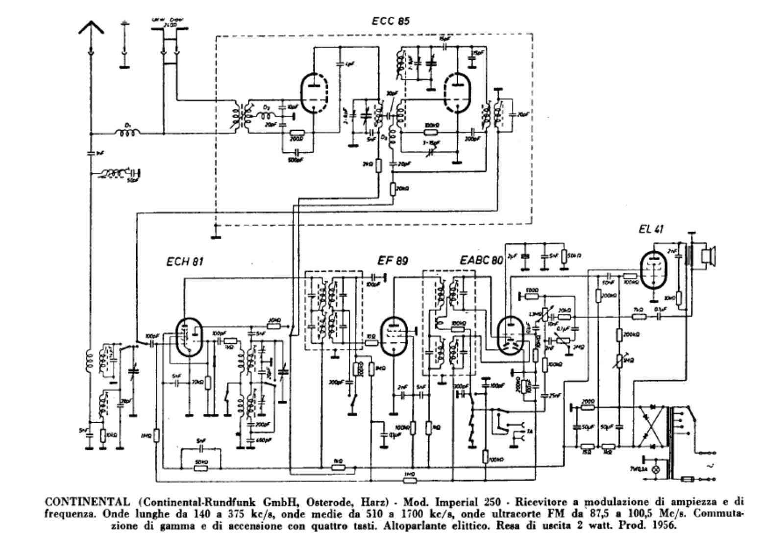 Continental imperial 250 schematic