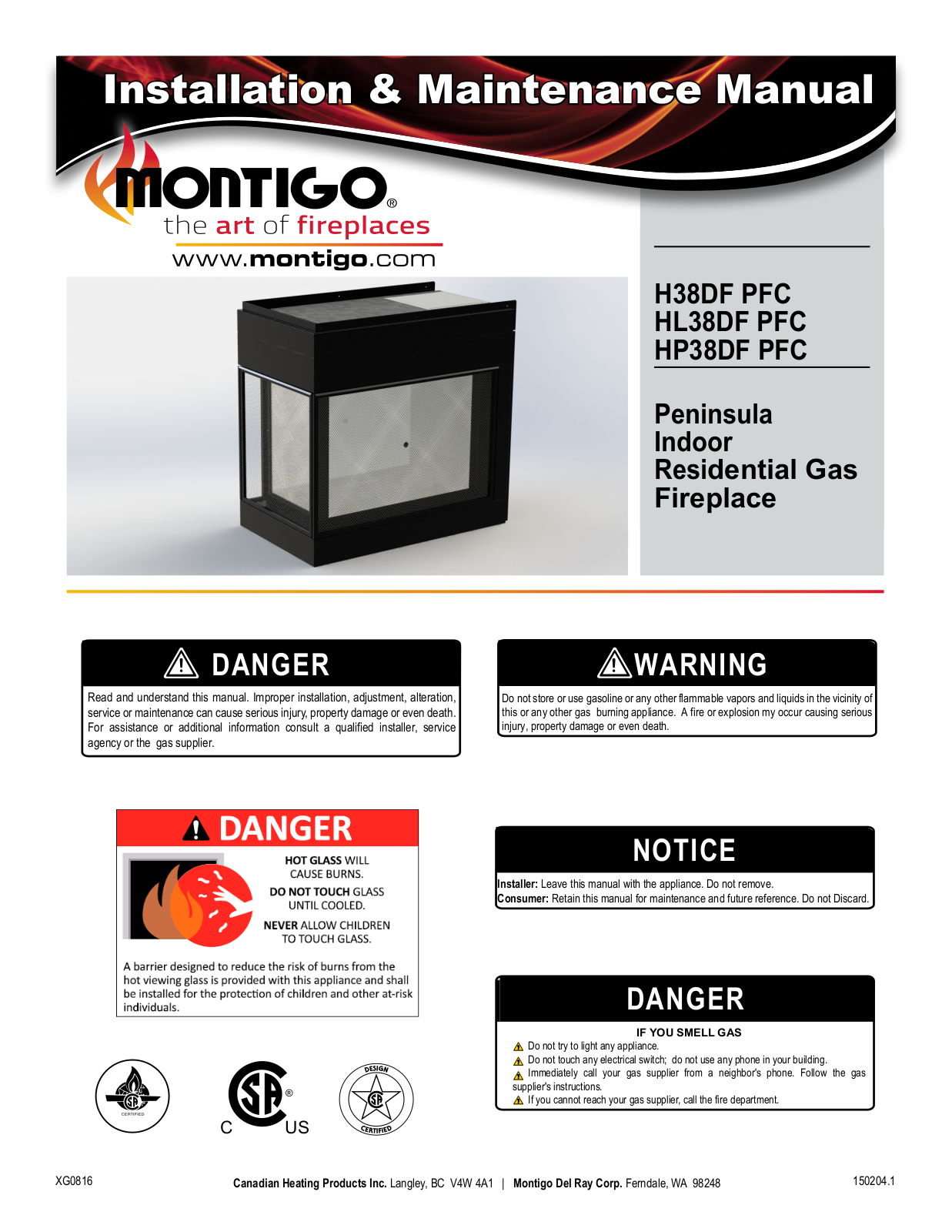 Montigo H38DF PFC User Manual