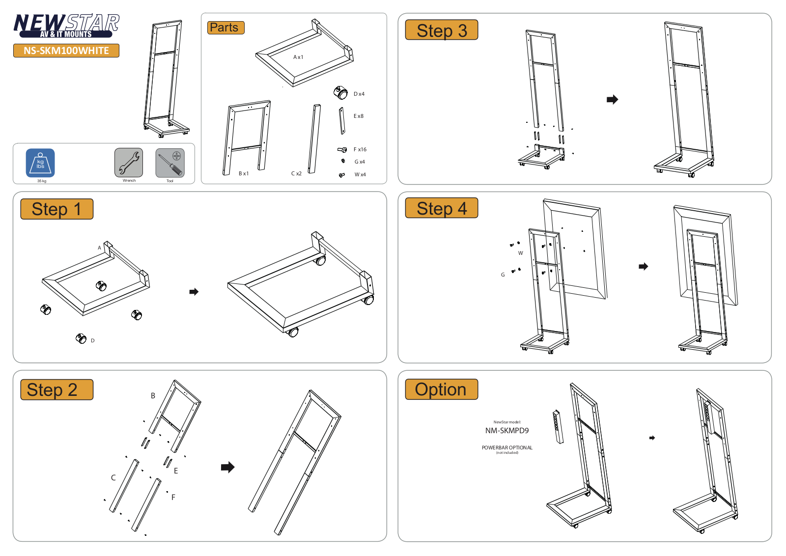 Newstar NS-SKM100WHITE User Manual