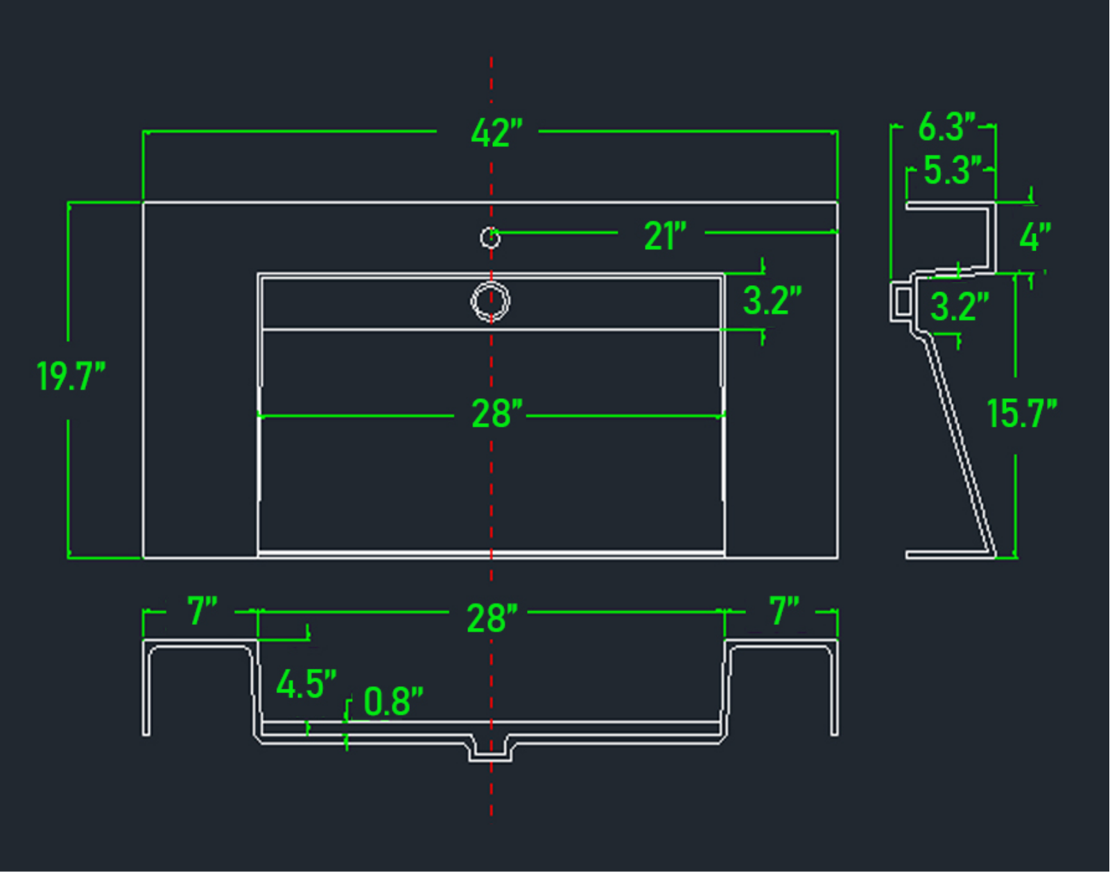 Better Vanity BGTE1182 Dimensions - ManualMachine.com