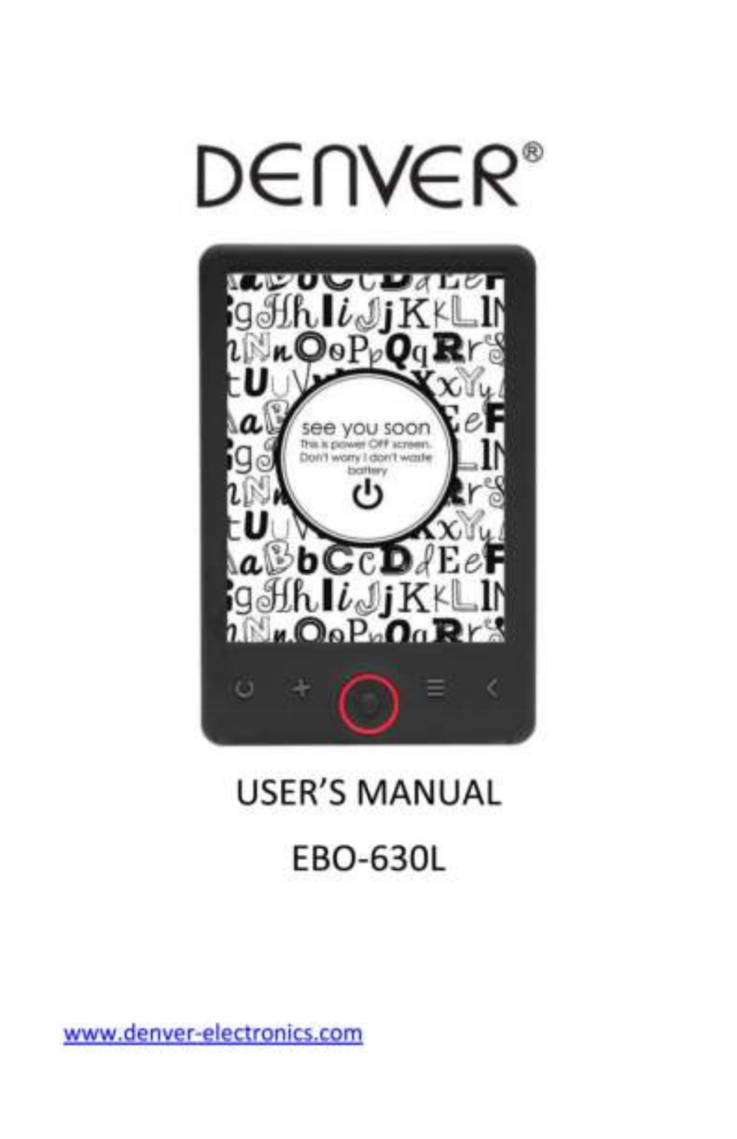 Denver EBO-630L User Manual