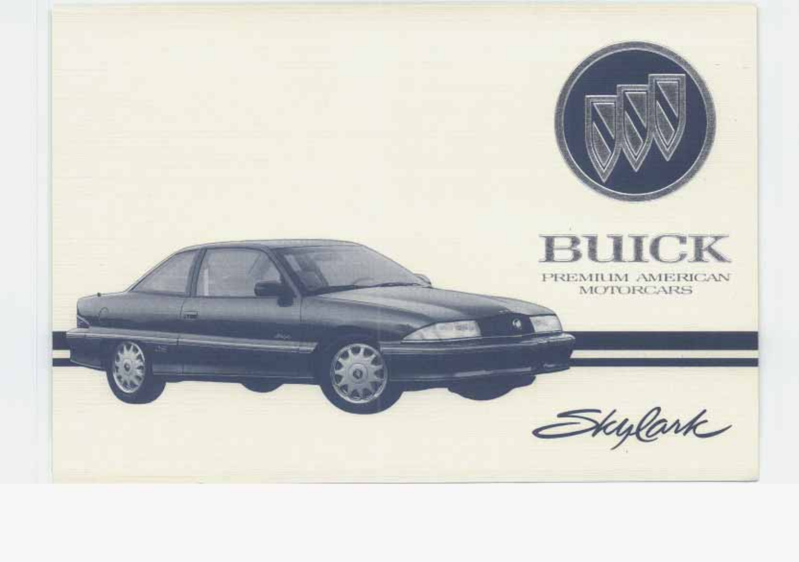 Buick SKYLARK 1993 User Manual