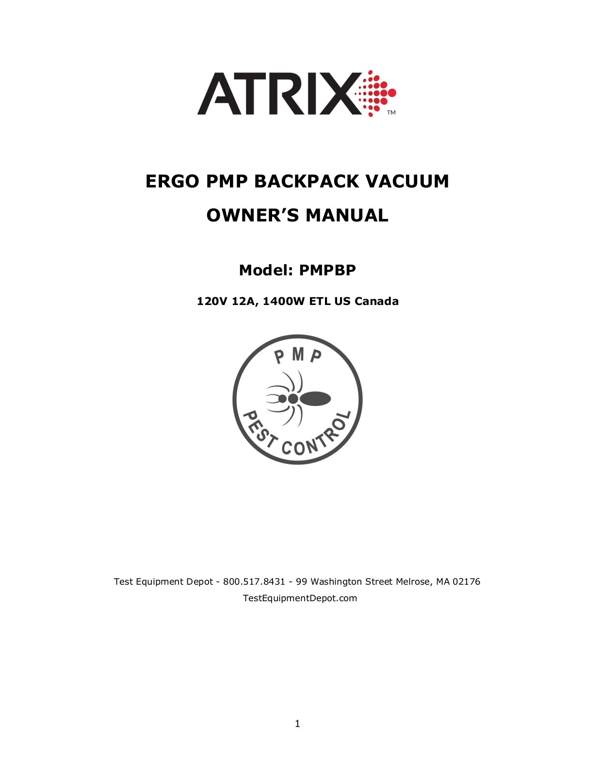 Atrix Atrix PMPBP Manual - ManualMachine.com
