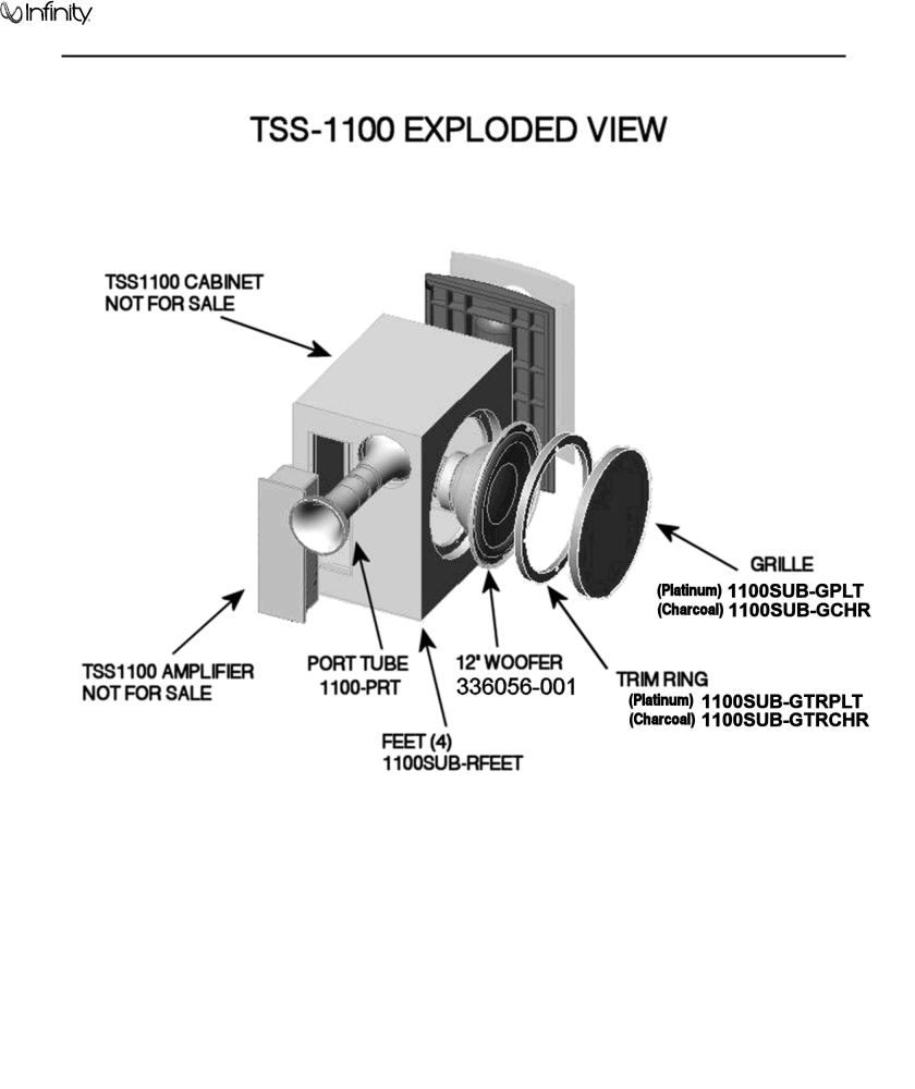 Infinity TSS-1100 User Manual