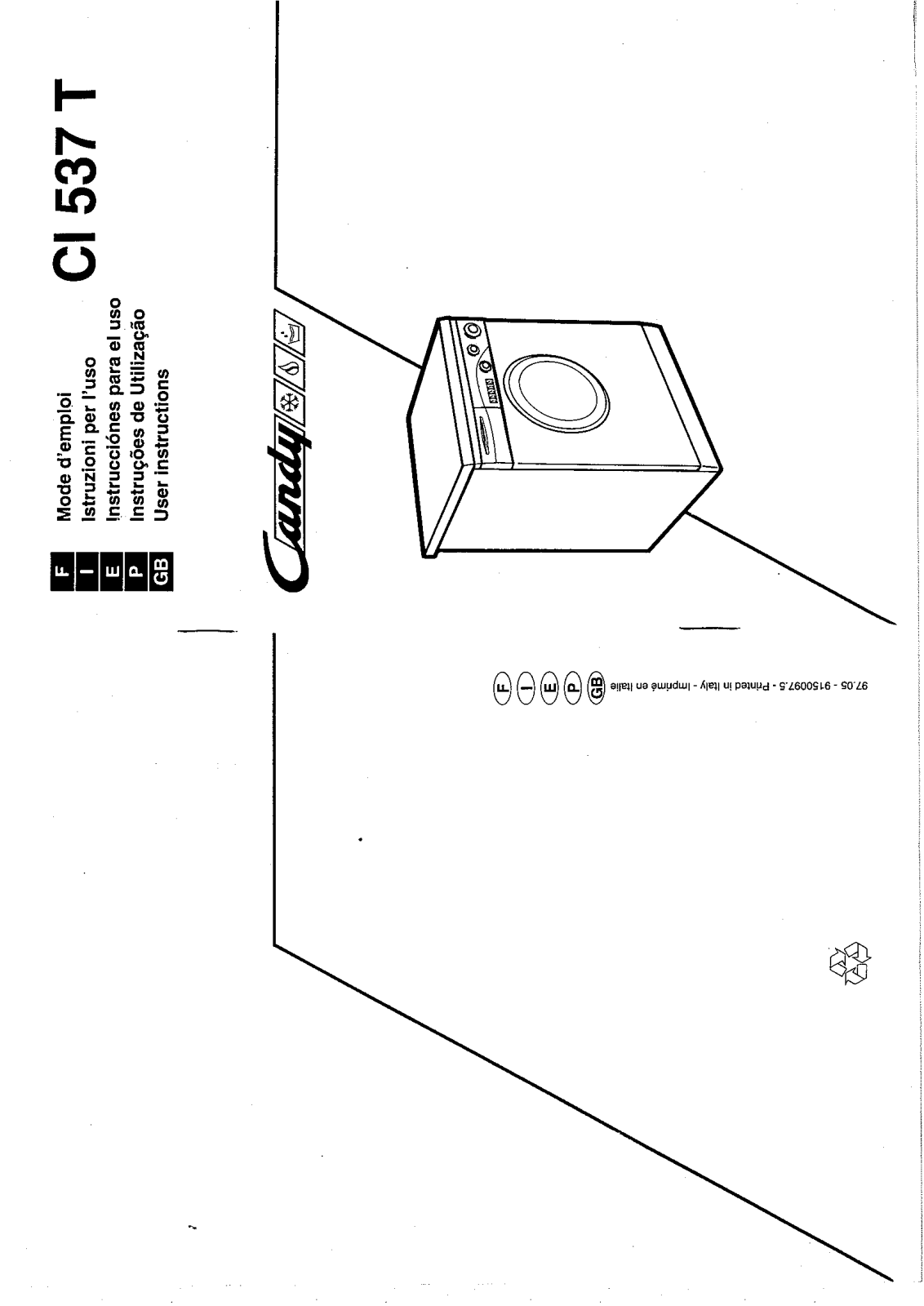 CANDY CI 537 T User Manual