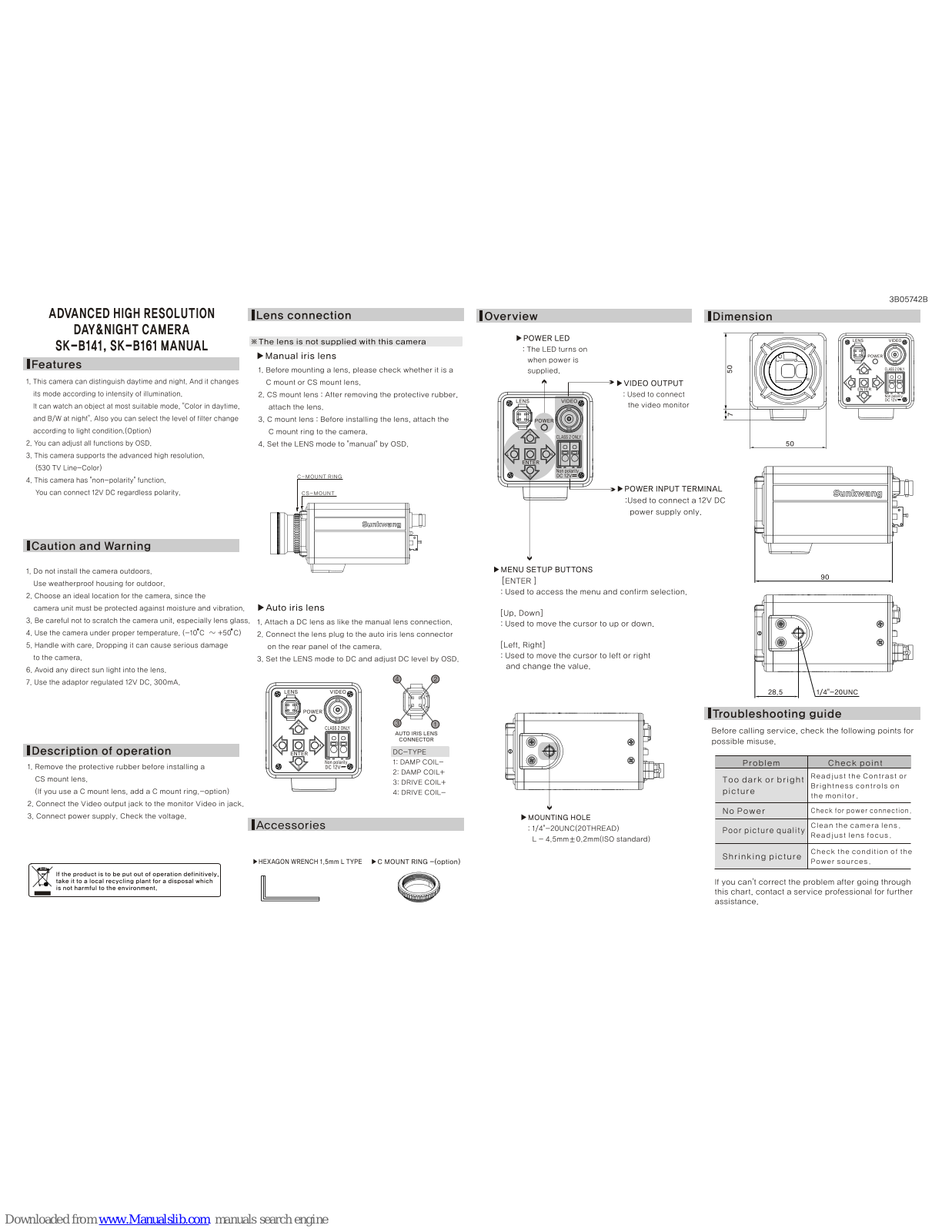 Sunkwang SK-B141, SK-B161, SK-B141X User Manual