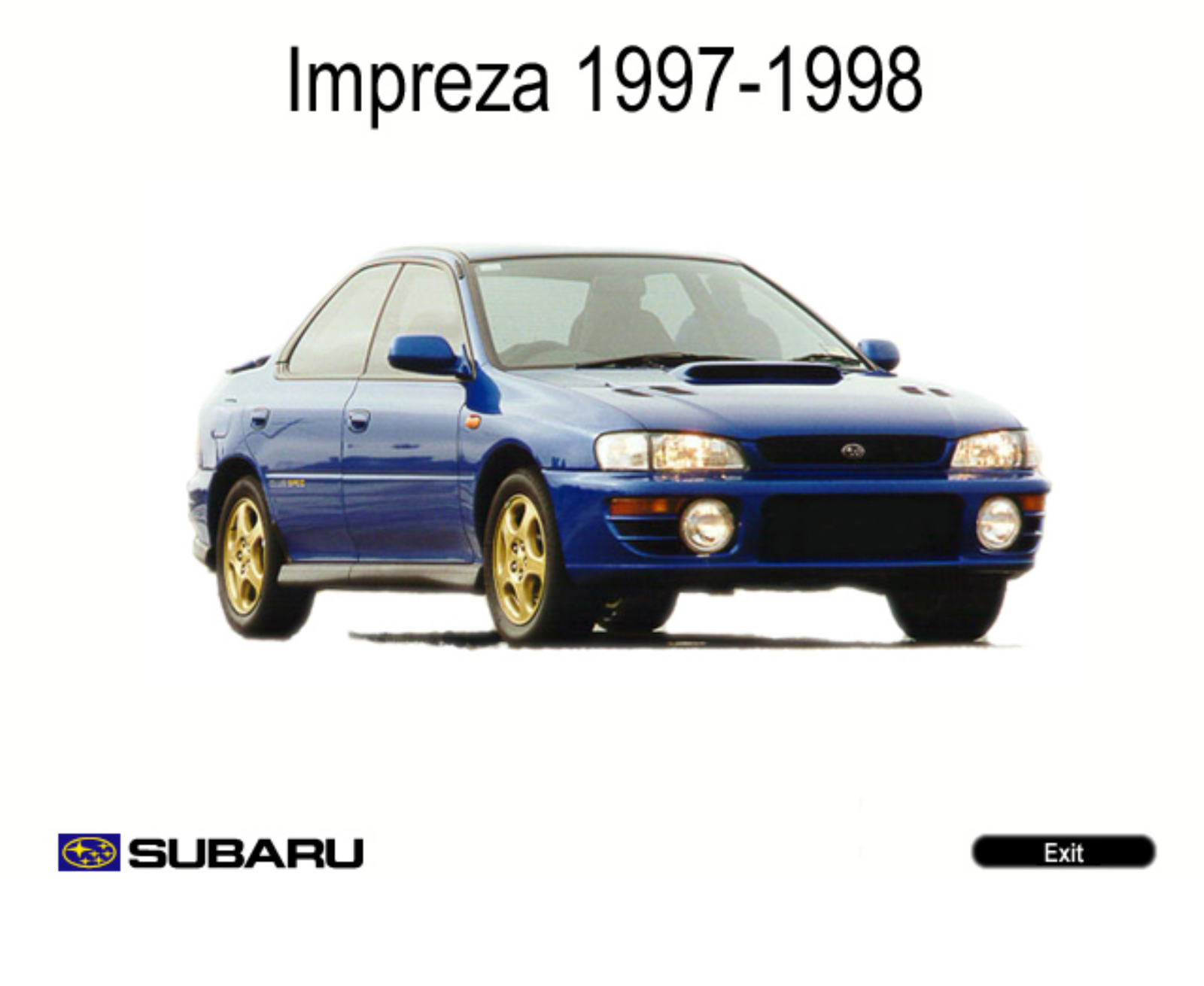 Subaru Impreza 1997 1998 User Manual