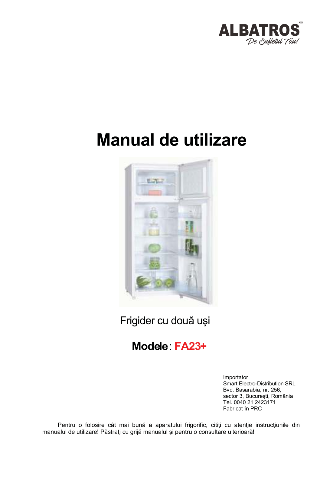 Albatros FA23+ User guide - ManualMachine.com