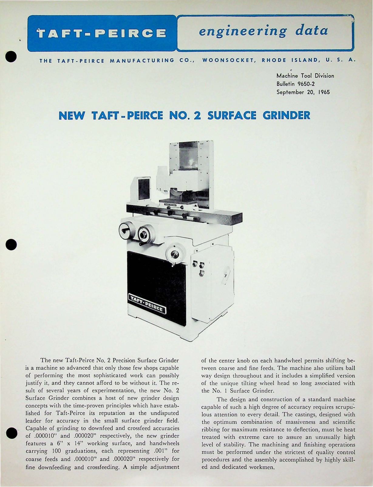 Taft-Peirce No. 2 Surface Grinder Grinder, Surface - ManualMachine.com