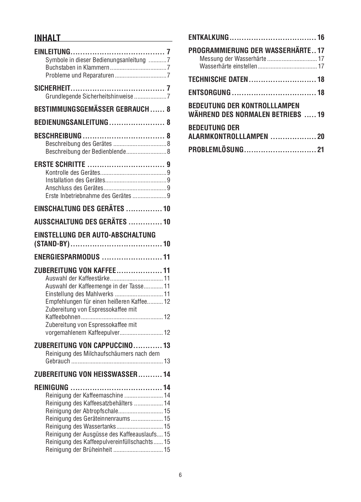 De'Longhi esam 03.110.s User Guide