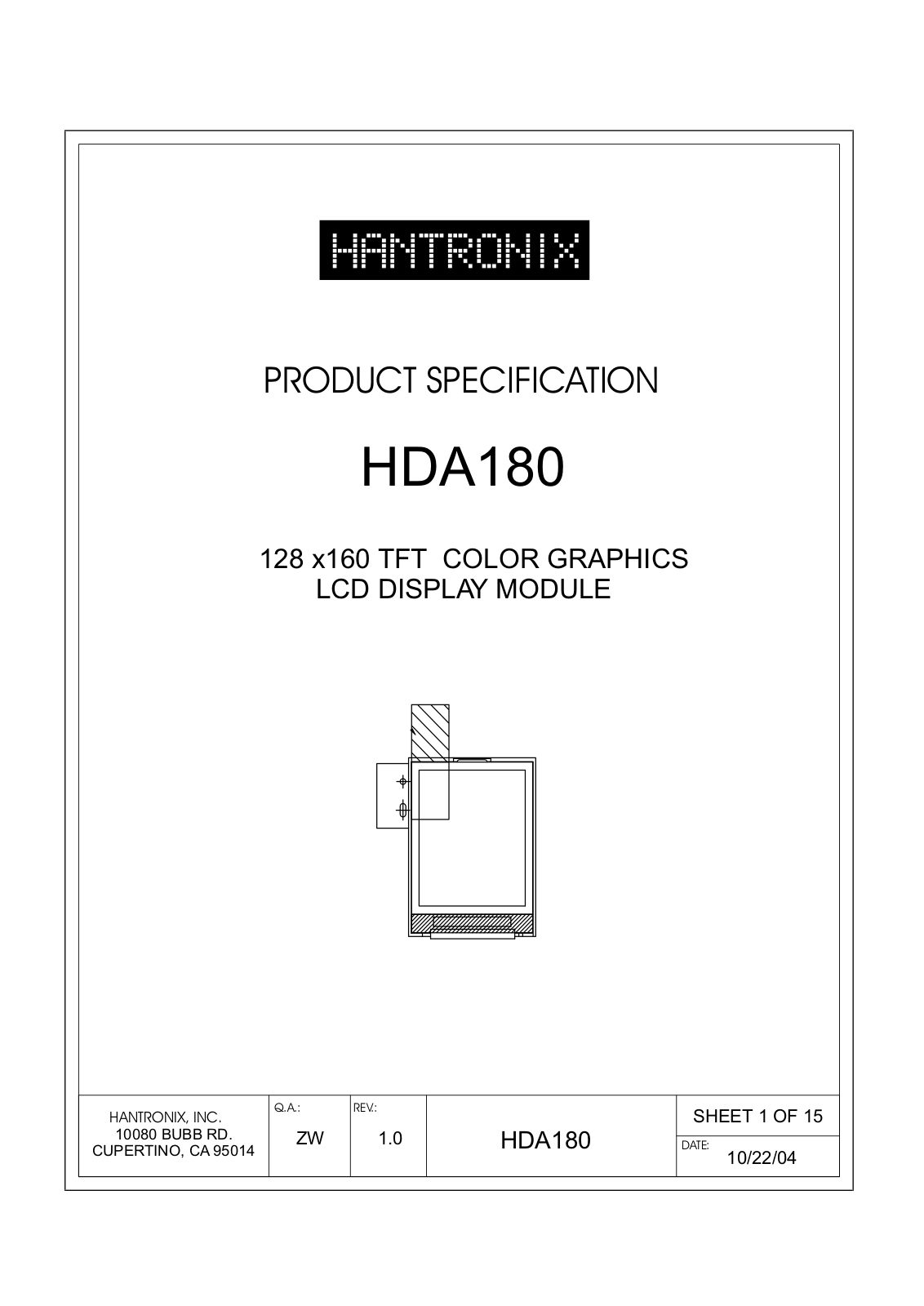 HANTRONIX HDA180 Datasheet