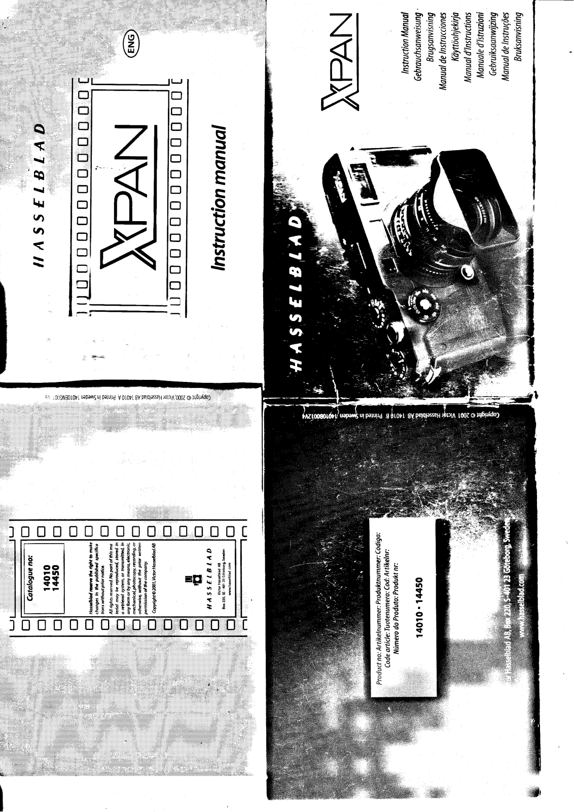 Hasselblad Xpan Instruction Manual