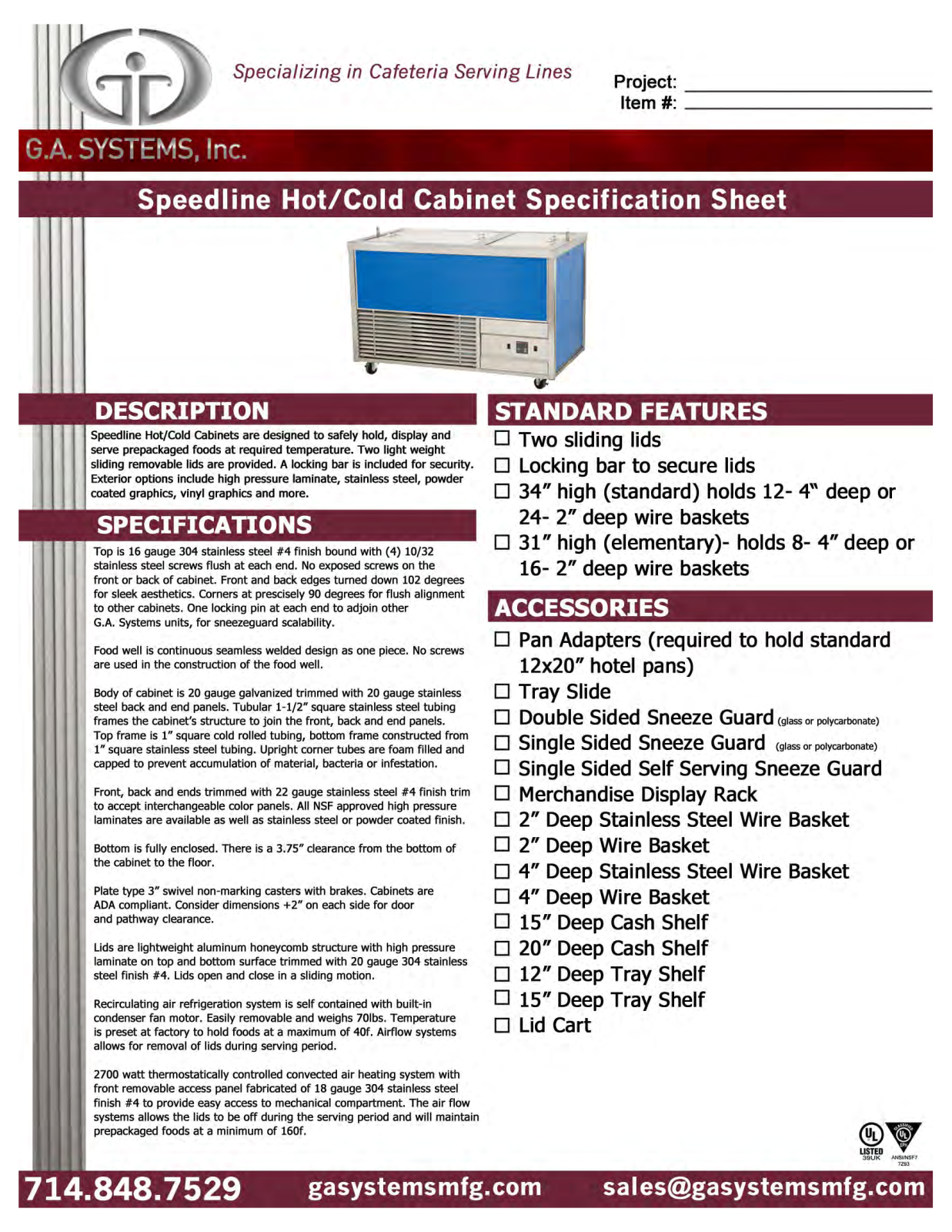 Ga Systems EHC53 User Manual