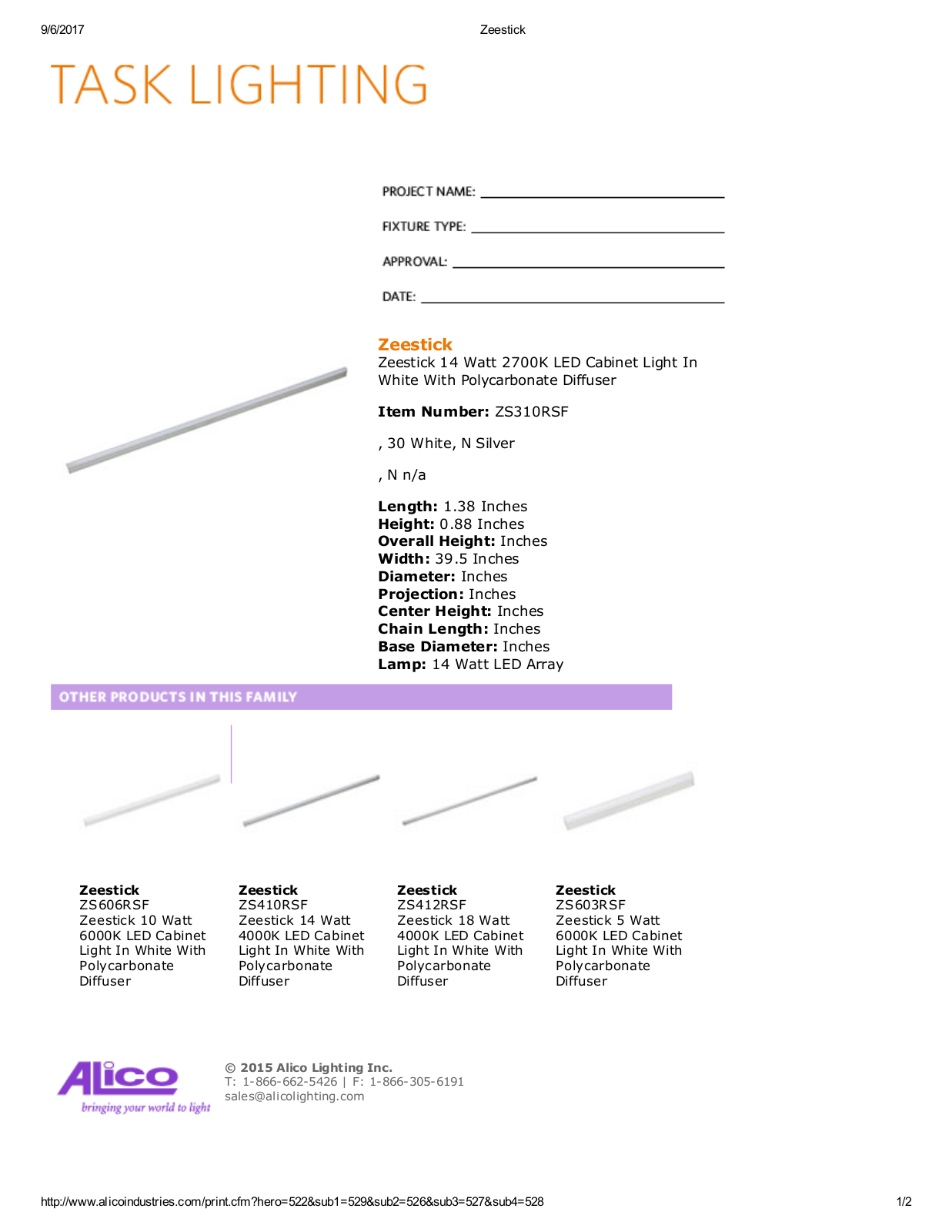 Alico LED1926 Specifications - ManualMachine.com