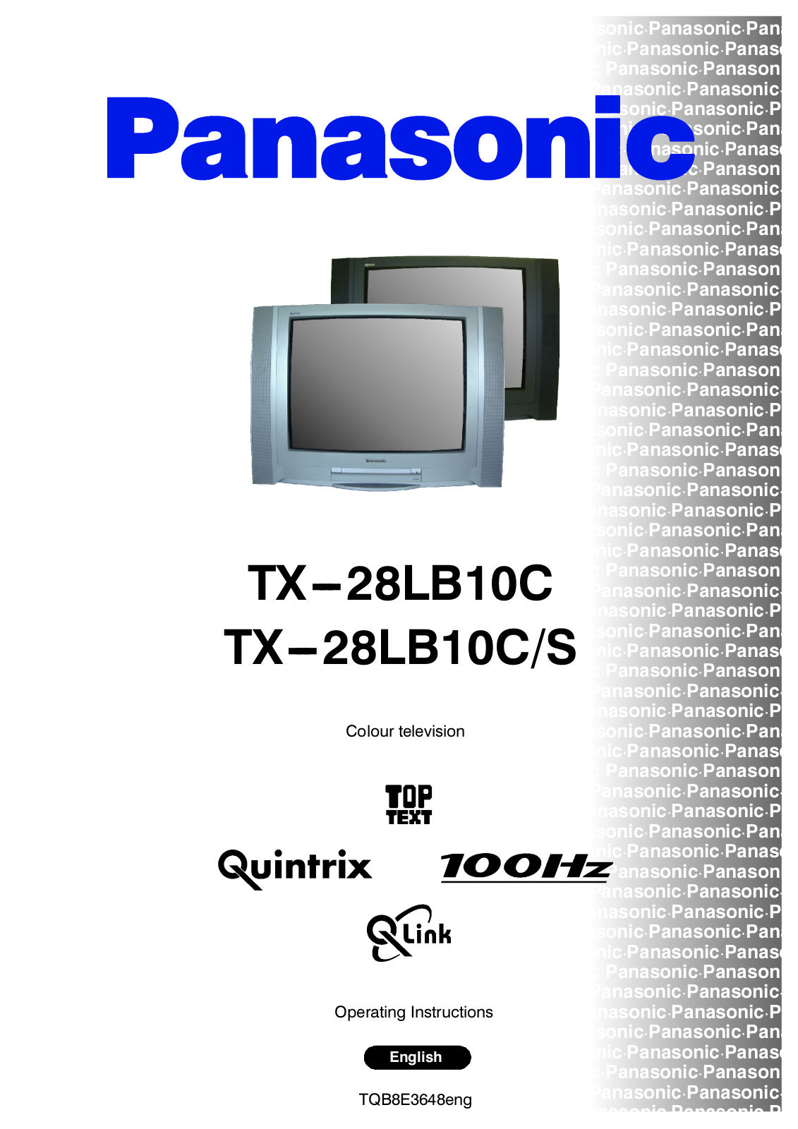 Panasonic TX-28LB10C, TX-28LB10CS User Manual