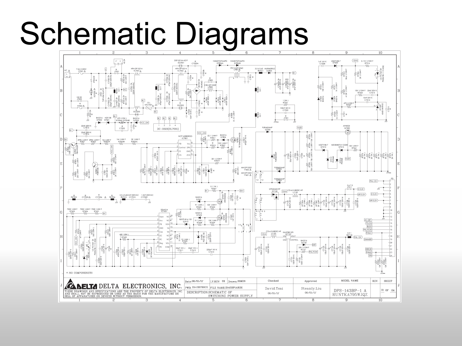 Delta DPS-143BP Schematic