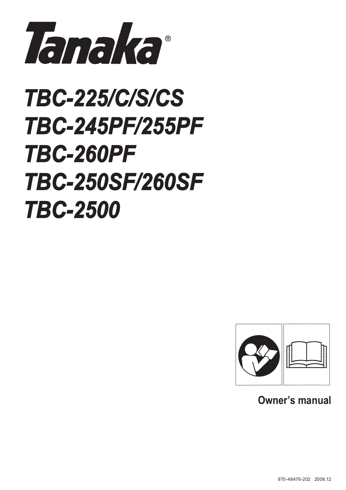 Tanaka TBC-260SF User Manual