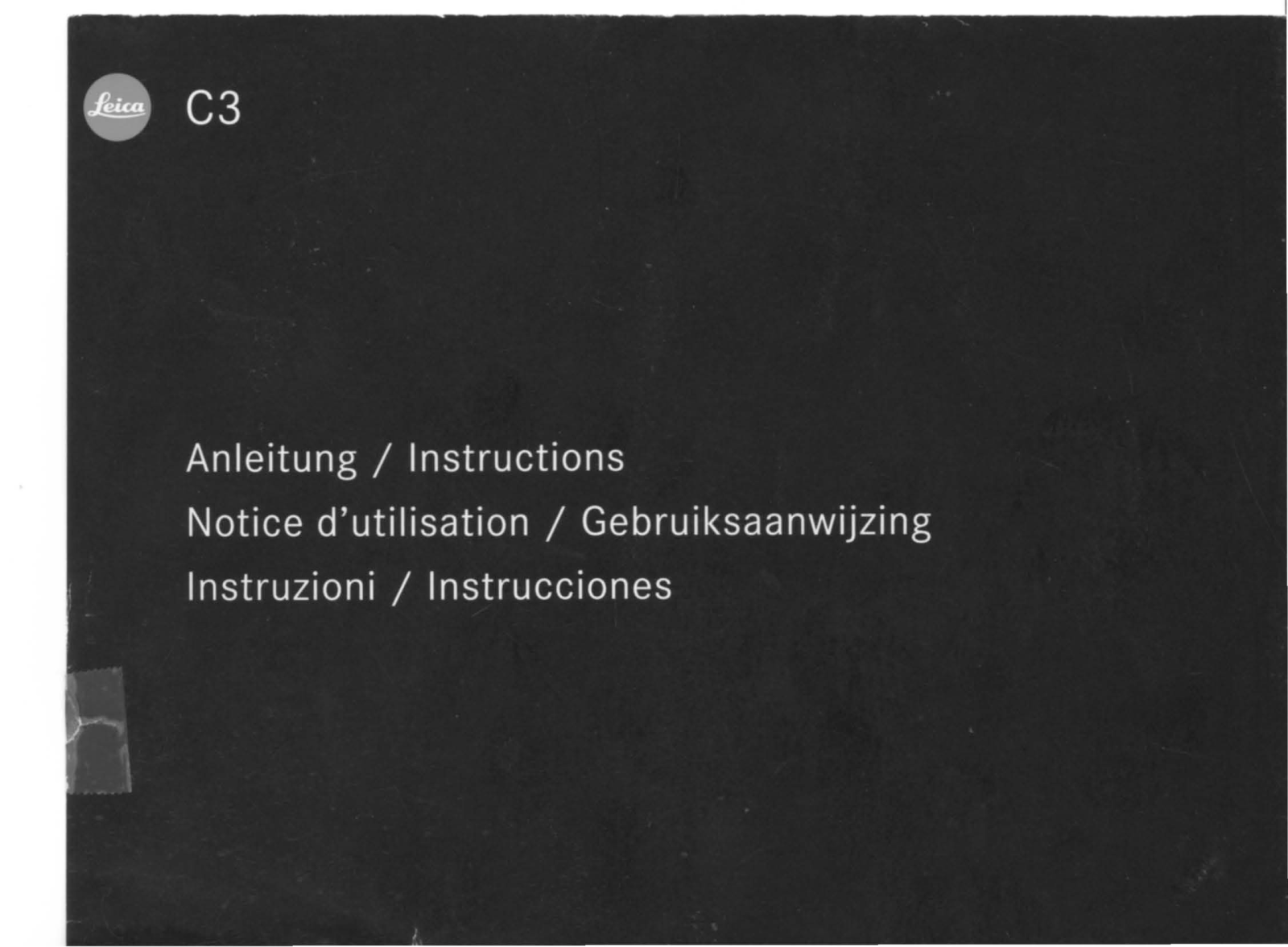 Leica C3 User Manual