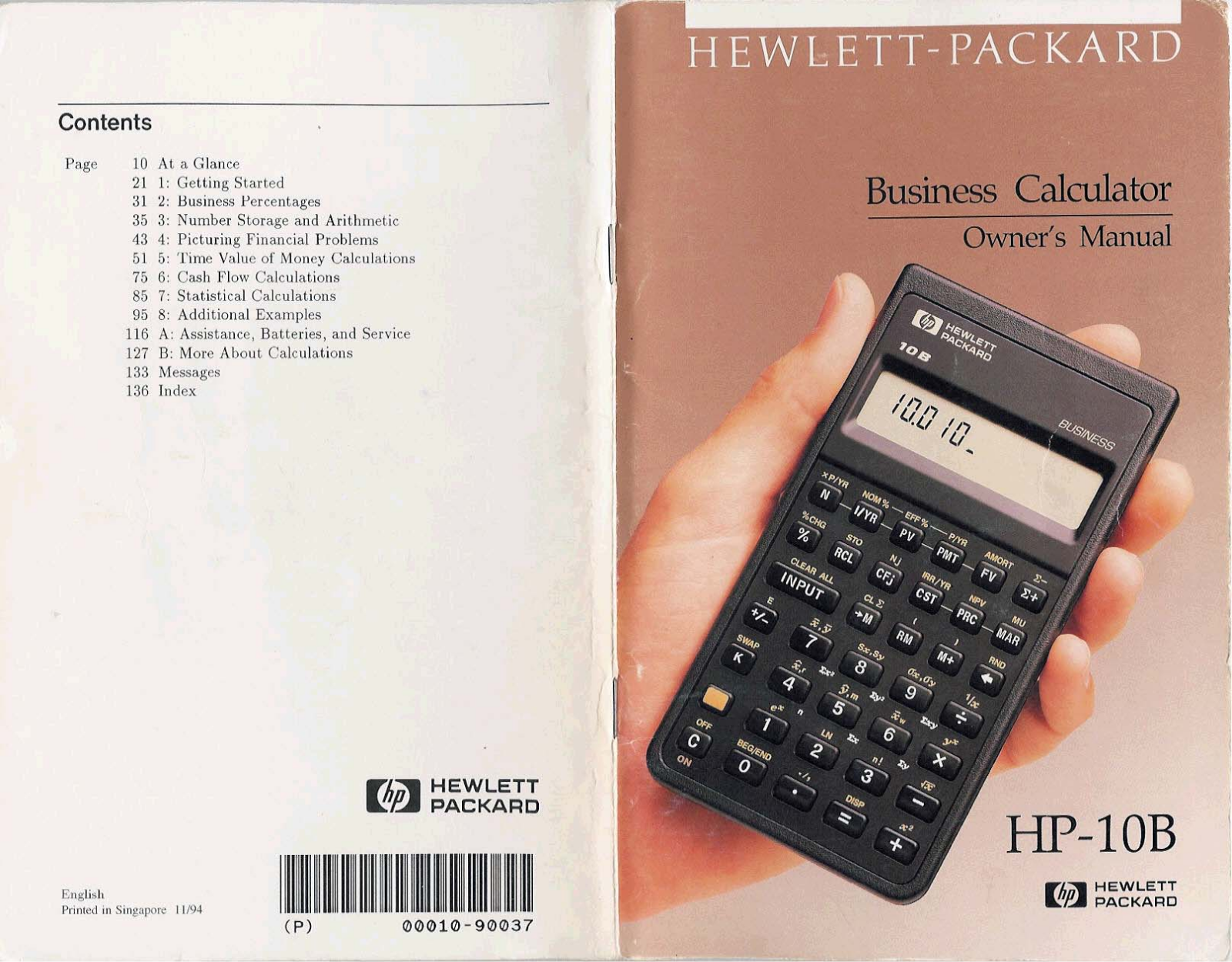 HP HP-10B User Manual