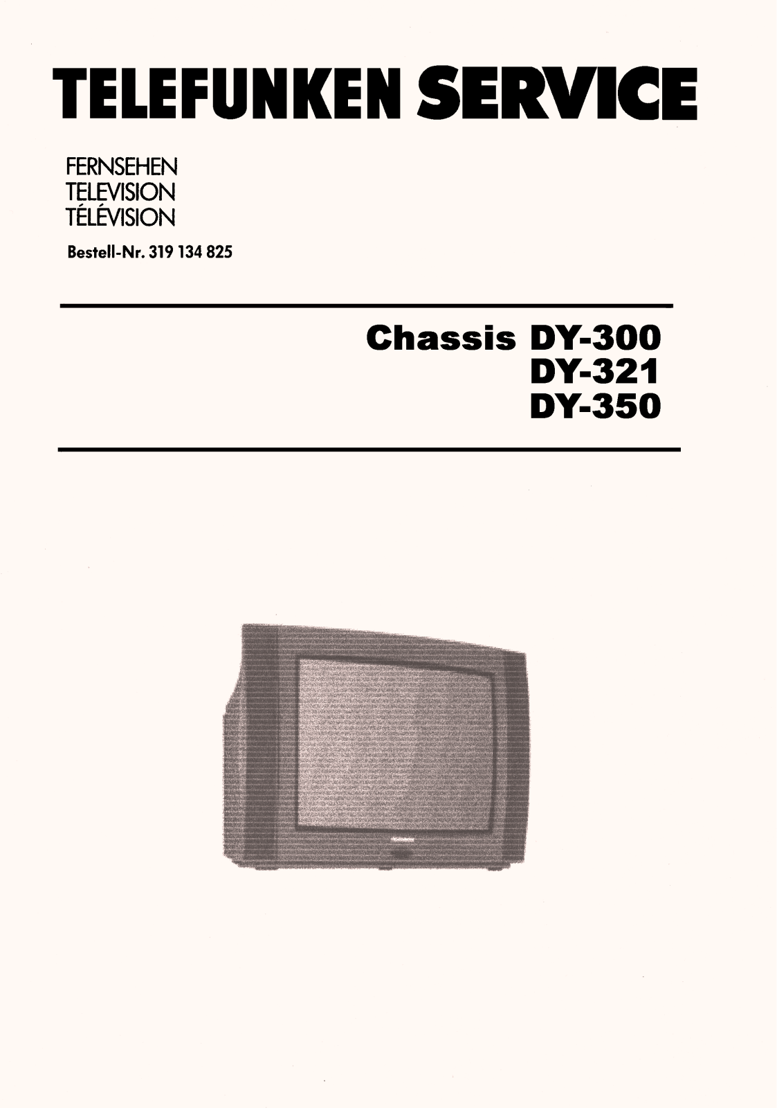 Telefunken DY-350, DY-321, DY-300 Service Manual