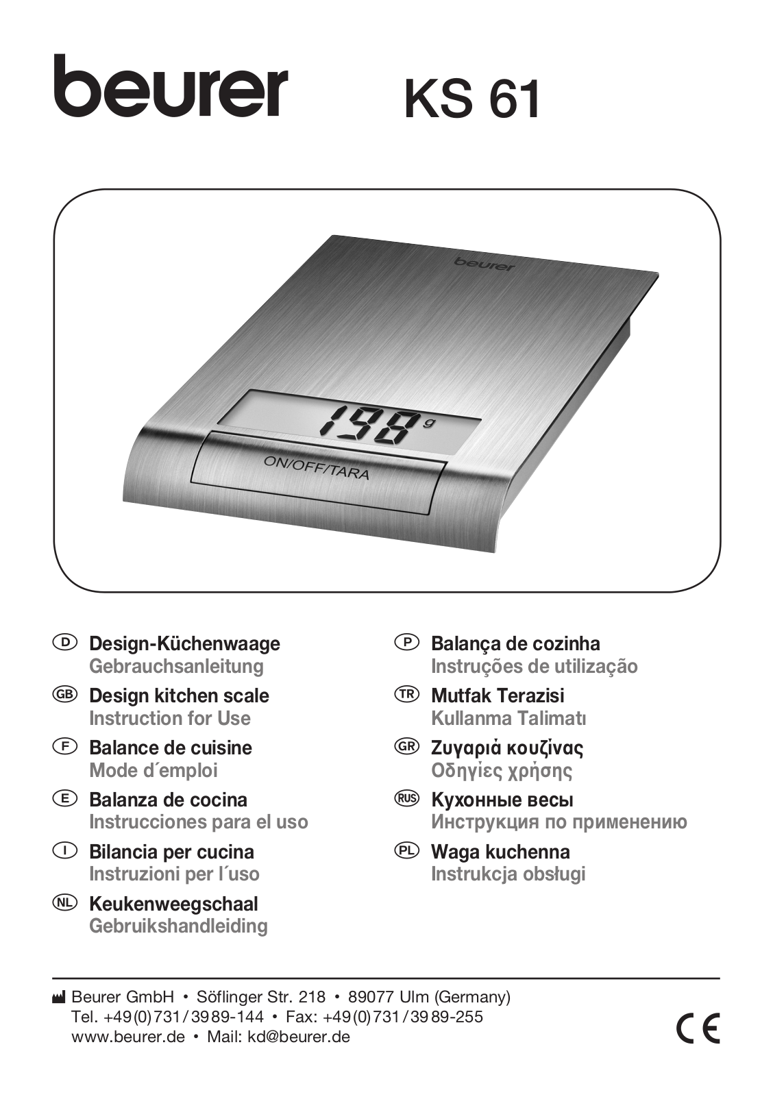 Beurer KS 61 User Manual