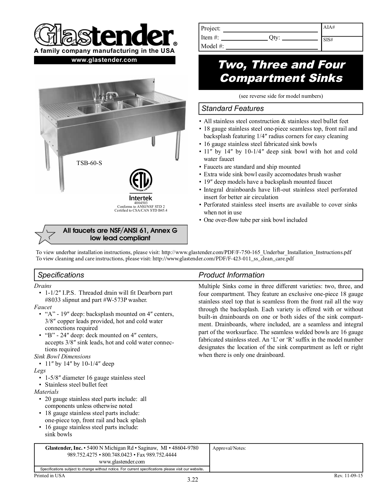 Glastender DSA-36R-S User Manual