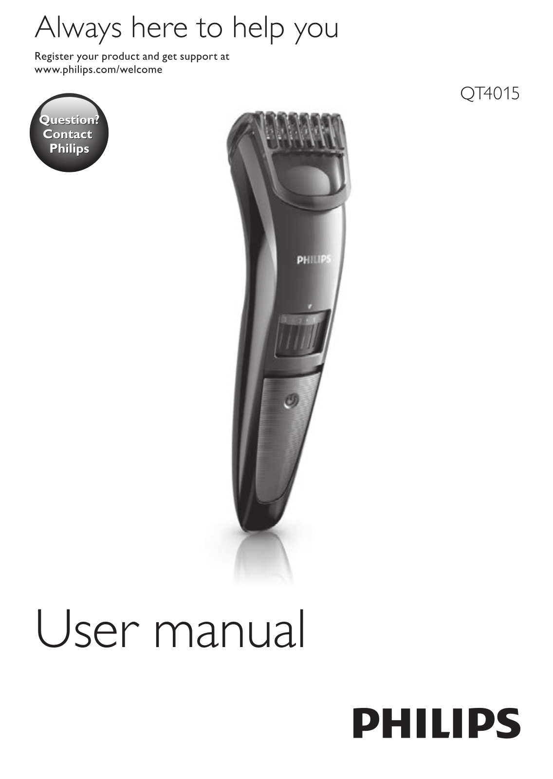 Philips QT4015 User Manual