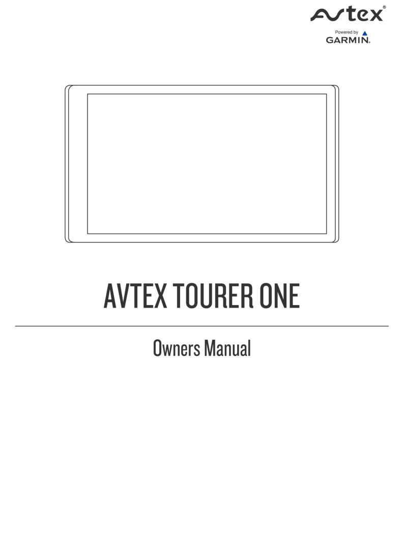 Garmin Avtex Tourer ONE User Manual