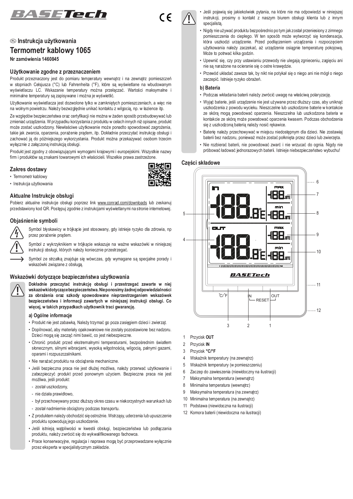 Basetech 1065 User guide