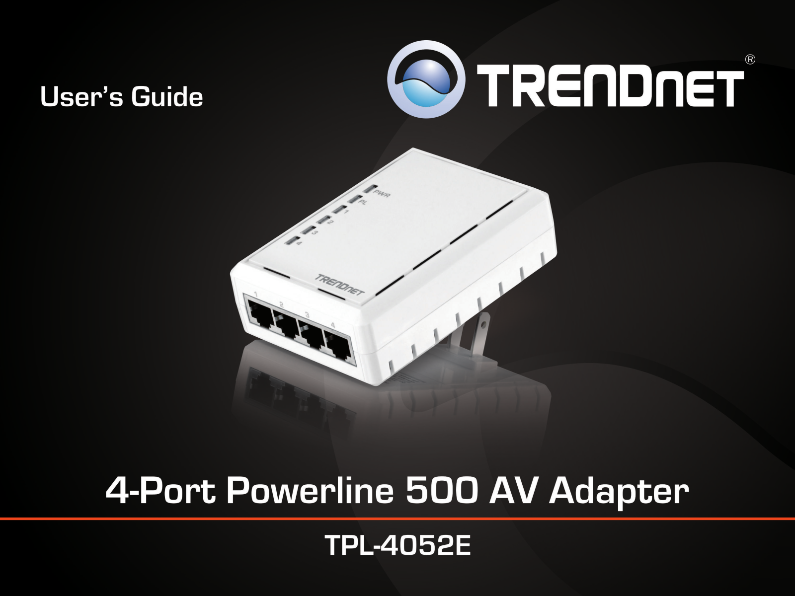 TRENDnet 4-Port Powerline 500 AV Adapter, TPL-4052E User Manual