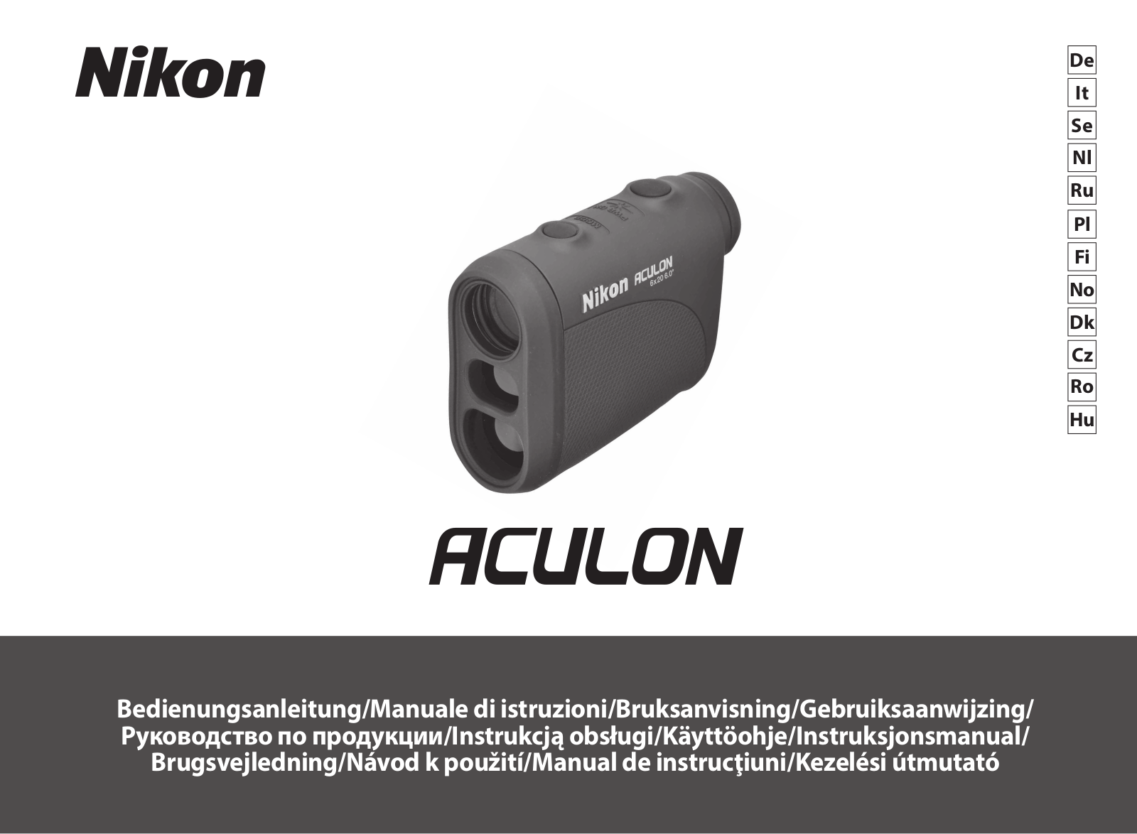 Nikon ACULON Instructions for use